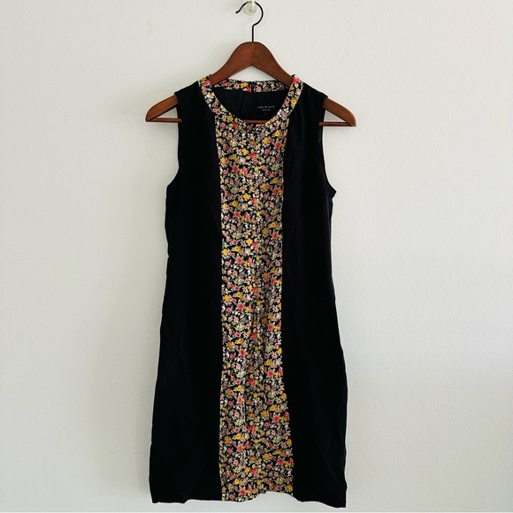 Rag & Bone 100% Silk Sleeveless Dress Floral Print Sz 6 - Picture 8 of 8